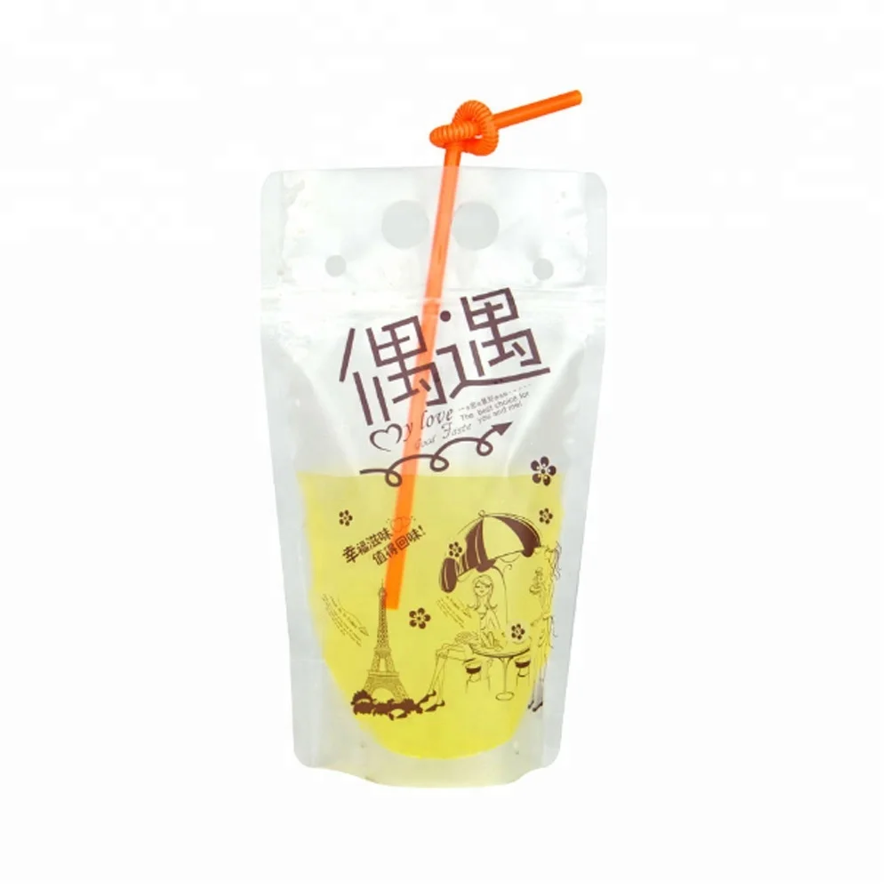 Plastic Juice Drink Bag Manufacturers /plastic Straw Bag /capri Sun