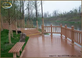 Teak Wood Plastic Compsite Park Fence Teak Wood Plastic Compsite Park Fence