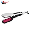 Anbo LED display flat iron 2 in 1 3 wave curler plate curling iron hair curler straightener