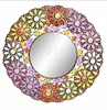 Living Room Metal multiful beads Wall Decoration Embossed Border Accent Bathroom Mirror