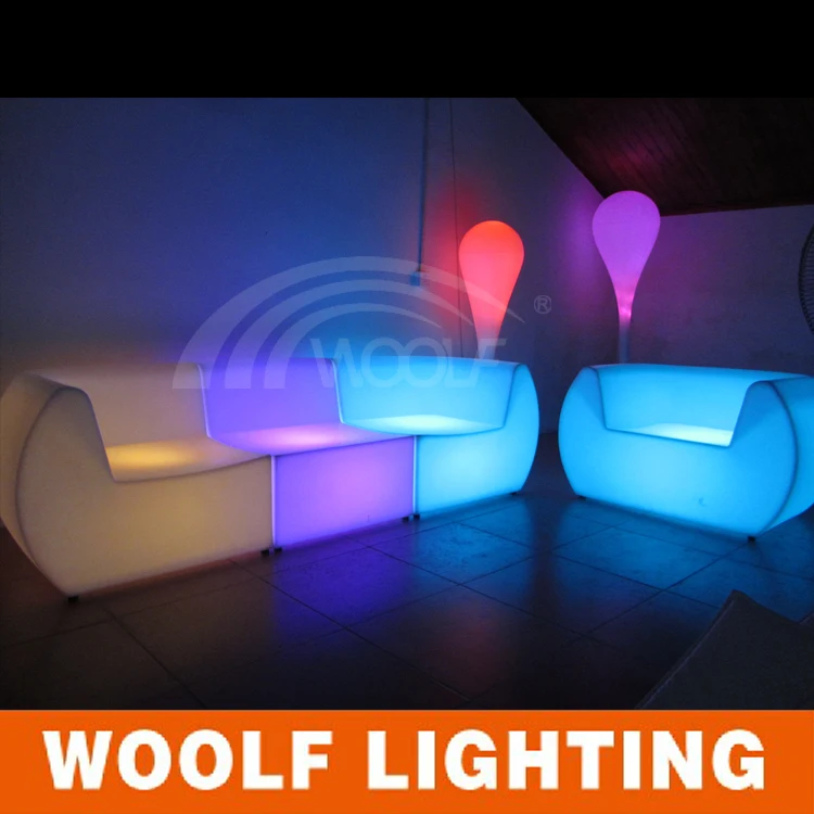 Club/outdoor/party/hotel Waterproof Events Lounge Bar Furniture Led