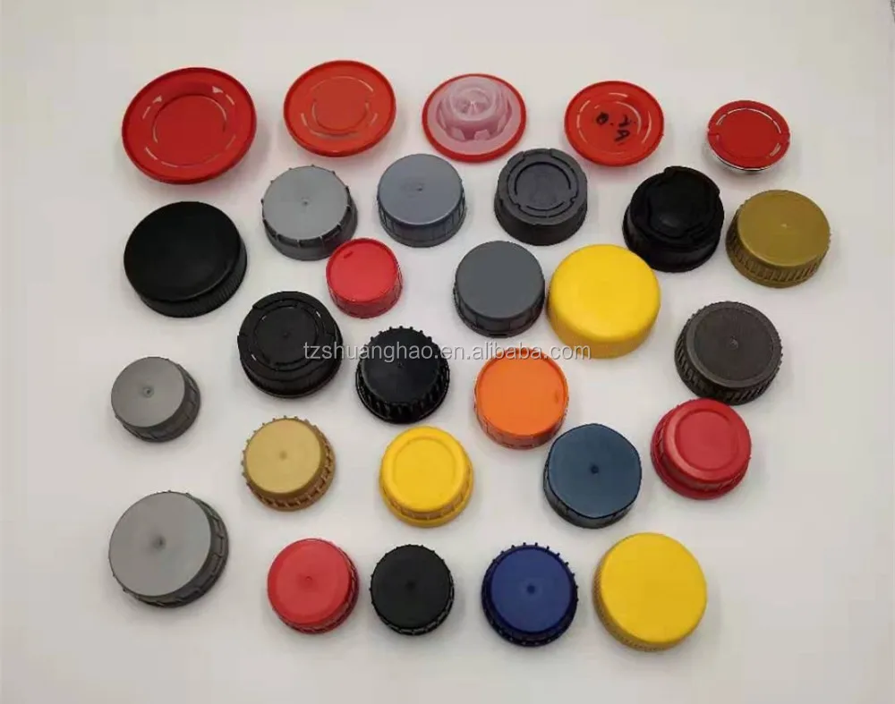 Plastic 46mm Lubricant Oil Bottle Screw Cap With Induction Aluminum
