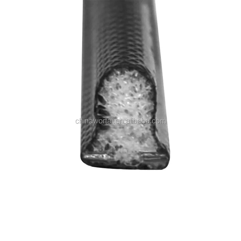 Black Vinyl Clad Foam Kerf Door Seal Buy Coated Pu Seal Strip