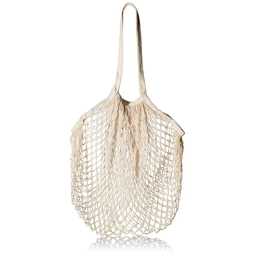 Details about   2X Reusable Fish Net Grocery Shopping Bag Cotton Made Environmental Friendly 