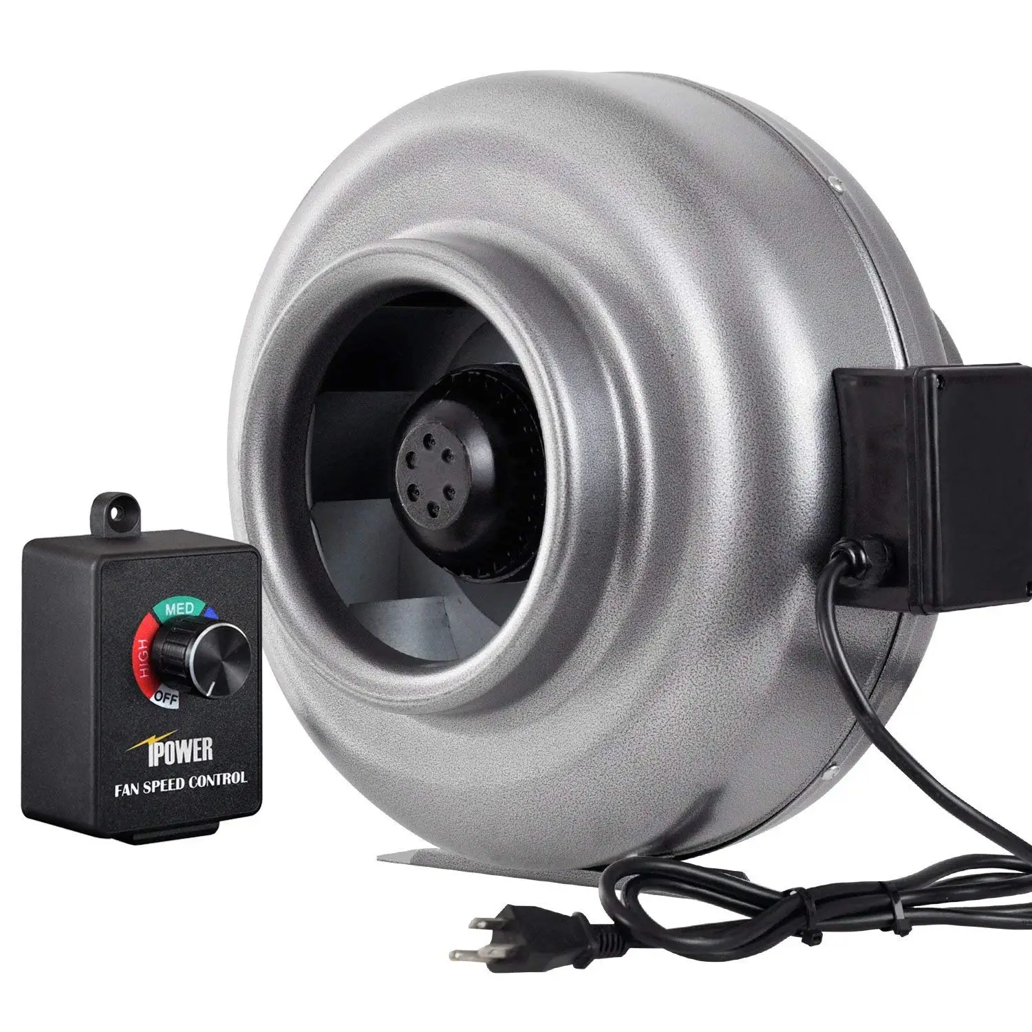 Buy Ipower 8 Inch 750 Cfm Duct Inline Fan Hvac Exhaust Blower Variable