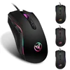 New design 3200dpi factory hot sell 3 keys rgb gaming wired mouse dazzle light gaming mouse