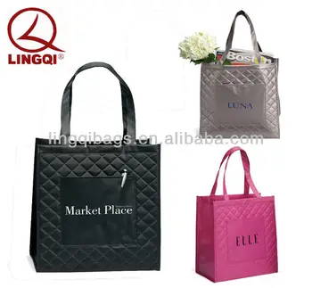 Fashion Laminated Non-woven Quilted Tote Bags Wholesale - Buy Quilted Tote Bag,Quilted Shopping ...