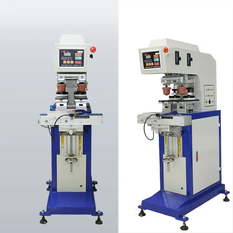 Single color flatbed ink cup manual pad printing machine