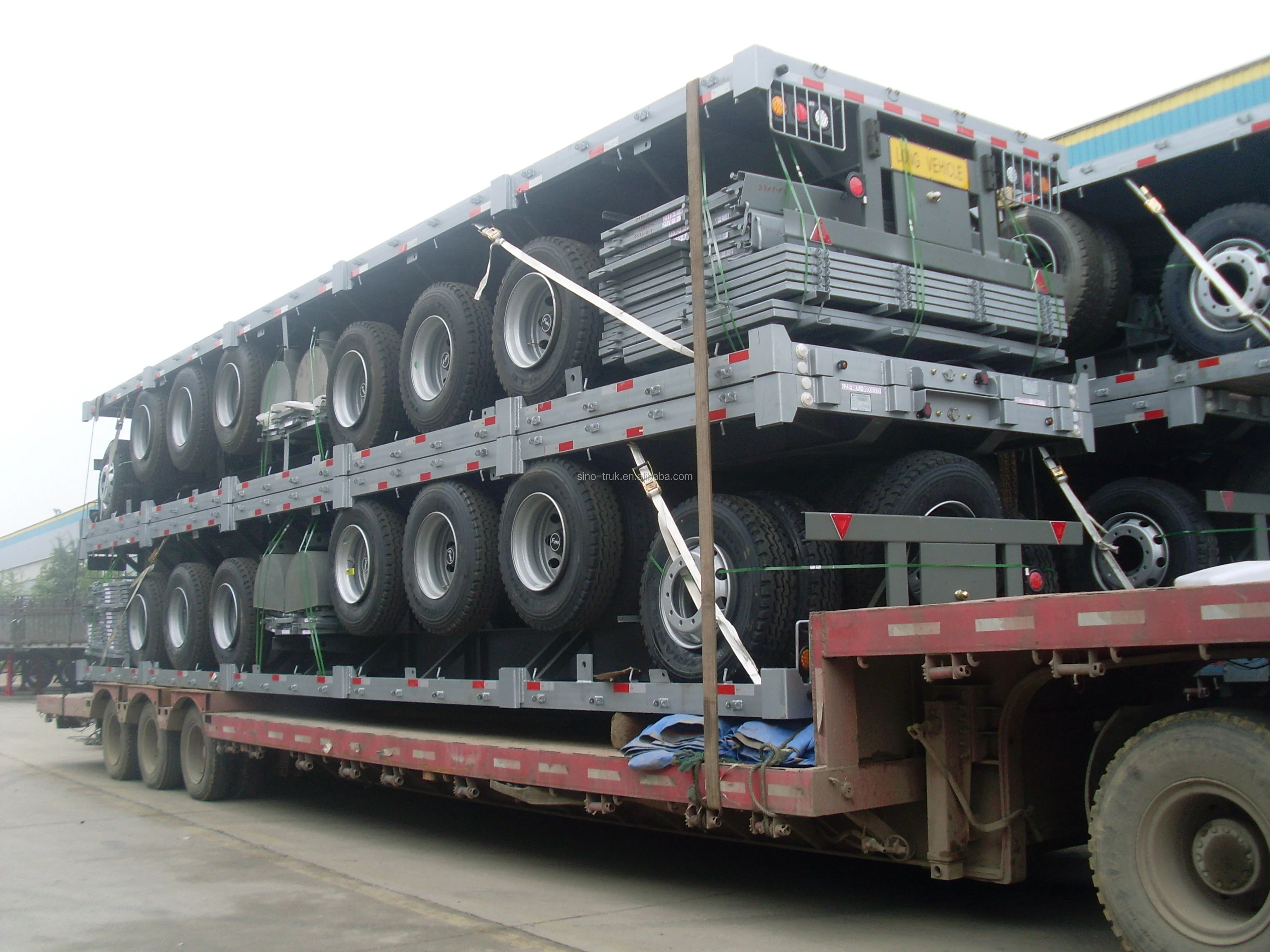 Tri Axle 40ft Flatbed Trailer Standard Dimensions 40 Feet Flatbed Truck Trailer Made In China Buy 40 Feet Flatbed Truck Trailer Made In China 40 Ft Flatbed Container Semi Trailer 30 Ton Low