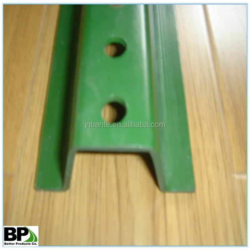 2.00lbs/ft powder coated Structural Steel U channel | Perforated u shape posts