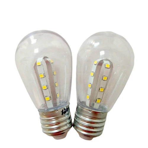 Plastic ST45 LED light bulb E26 SMD warm white 1.3 watt led bulb