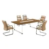 Metal leg boardroom council hall meeting table