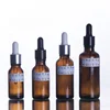 Wholesale e liquid amber/green glass bottles dropper glass bottle for olive oil packaging from xuzhou