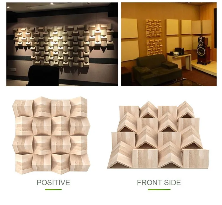 2018 Wooden Acoustical Sound Diffusers Panel High Quality Sound