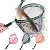 Fulljion3 Color Portable 49cm Mesh Soft Rubb Landing Net Trout Catch Hand Fishing Net