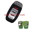 Honrow 3+1 button remote key with 434mhz For Audi A6, A8, Q3,Q5,Q7, only your remote key is like this, all remote key can use