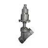 1-1/4 sanitary pneumatic control thread angle seat valve one position for industry