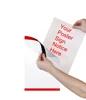 Peel & Stick A4 Wall Mount Paper Acrylic Brochure Sign Holder