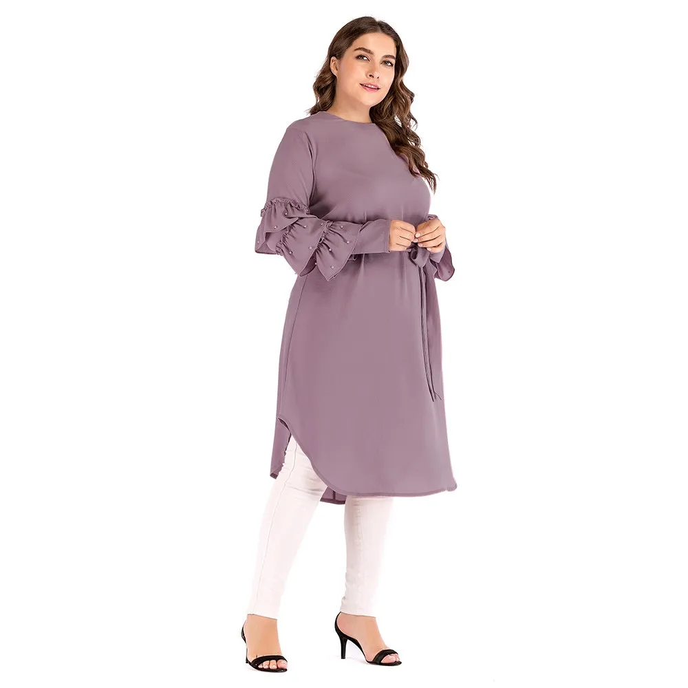 2117# Abaya Muslim Islamic Clothing Wholesale Women Tunic Tops Turkish ...