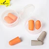 Travelsky Soft Slow Rebound PU Foam sound proof airplane wholesale sleeping noise reduction ear plugs