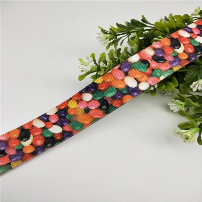 custom heat transfer printed elastic bands