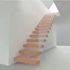 Ash wood steps warm up the mental staircase