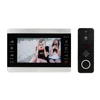 wired video doorbell phone intercom electronic system with full duplex wireless intercom system