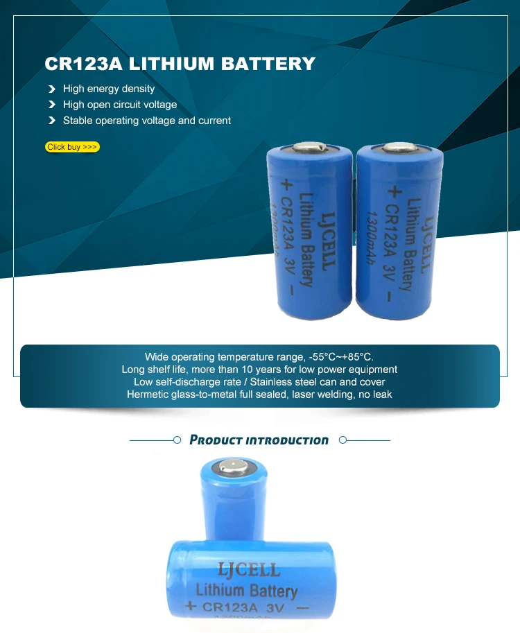 1x cr123a battery