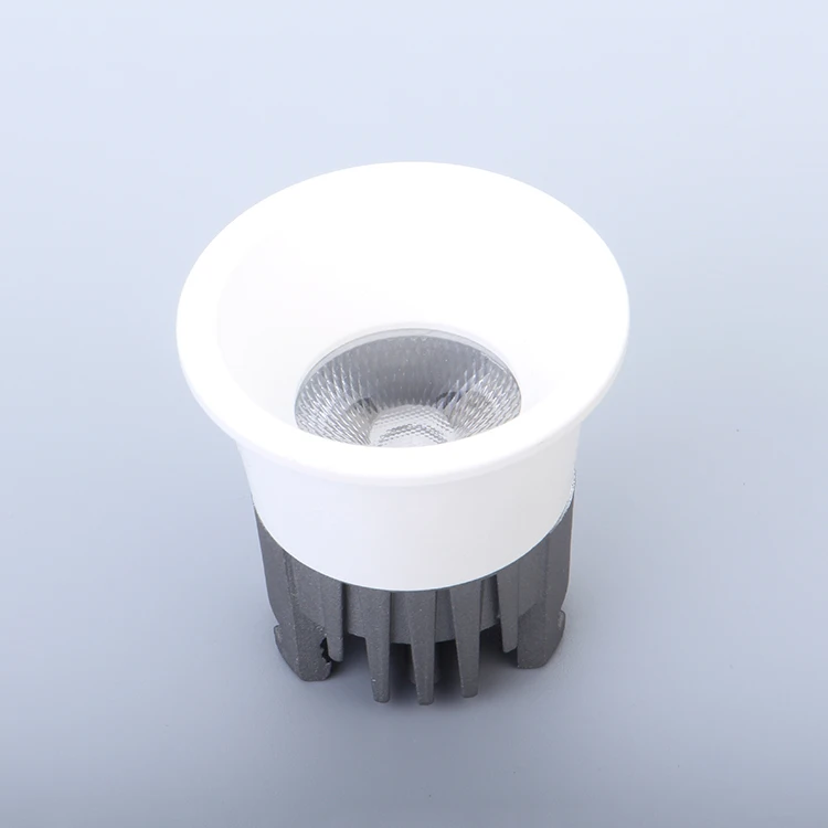 Customized recessed round cutout 45mm led cabinet light no soldering,cob 3w mini led downlight showcase