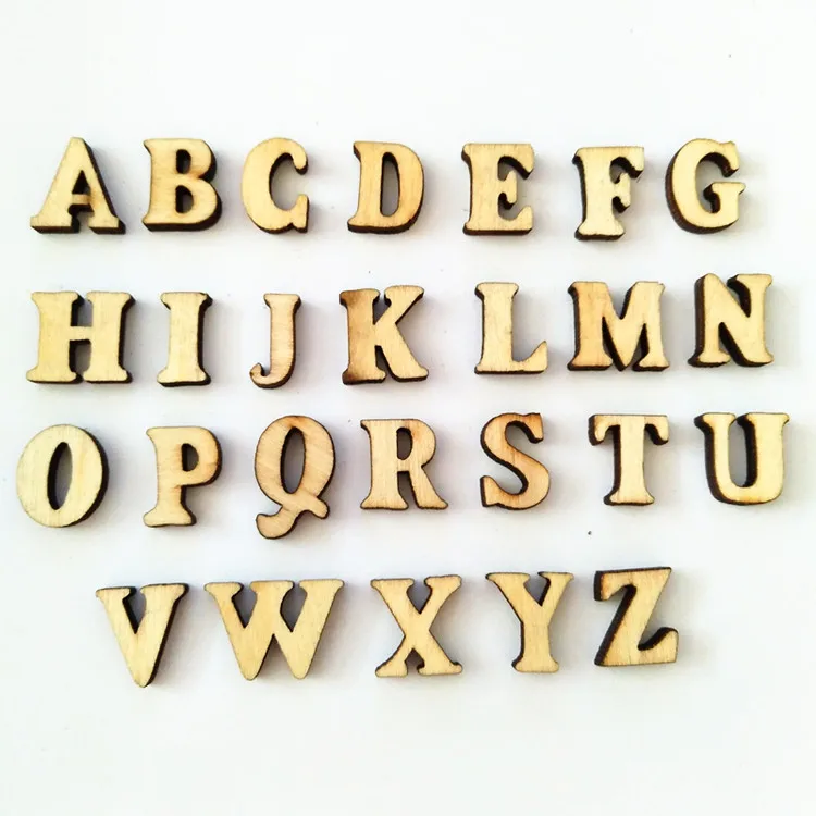 Laser Cutting Letters For Sale Little Size Wood Natural Alphabet Wood ...