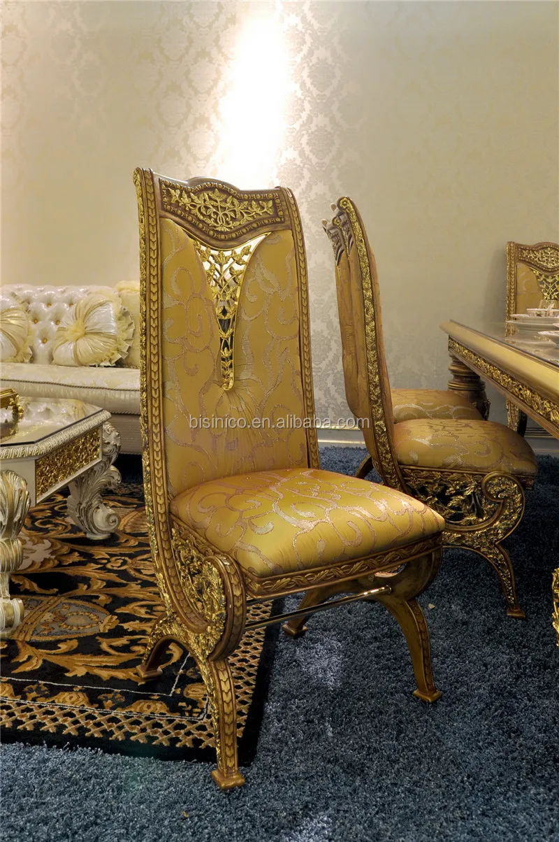 Finely Solid Wood Carving Dining Chair Italy Style White And Gold Leather Side Chair Buy Italy Solid Wood Dining Chair Finely Carved Leather Dining