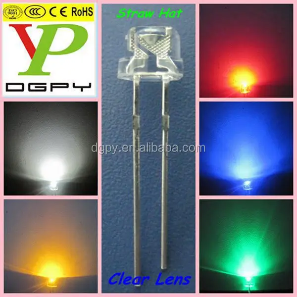 straw hat led clear lens Diodes