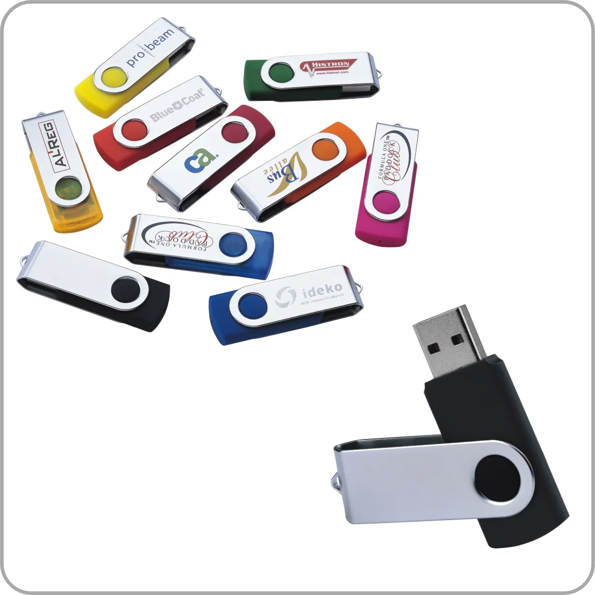 Custom Swivel usb flash drive promotion gift U disk - ANKUX.COM