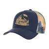 Wholesale sublimation printing Navy vintage baseball gradients mesh trucker caps Hats
