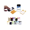 Amazon hot sales silicone mobile phone smart card holder with screen cleaner