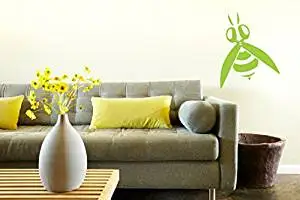 Wall Vinyl Sticker Decals Mural Room Design Pattern Art Hair Style Scissors Bee bo1413
