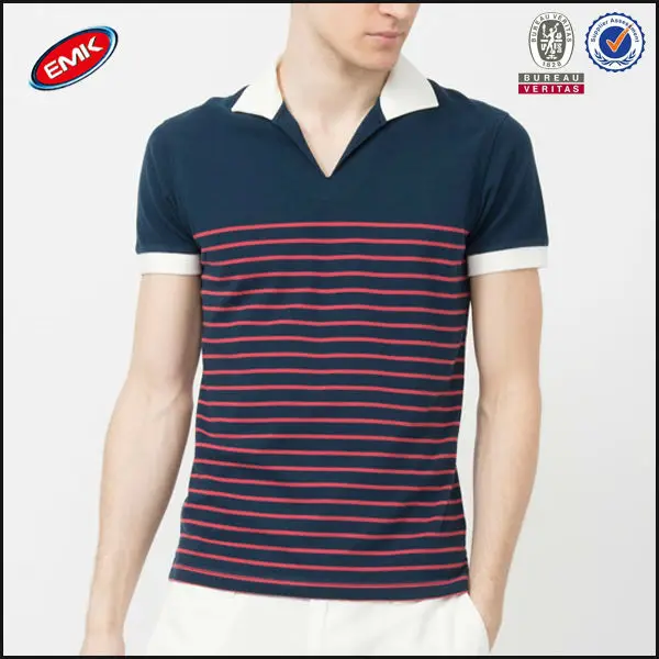 buttonless polo shirt