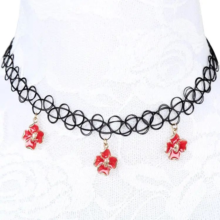 wholesale vintage hippy stretch tattoo choker