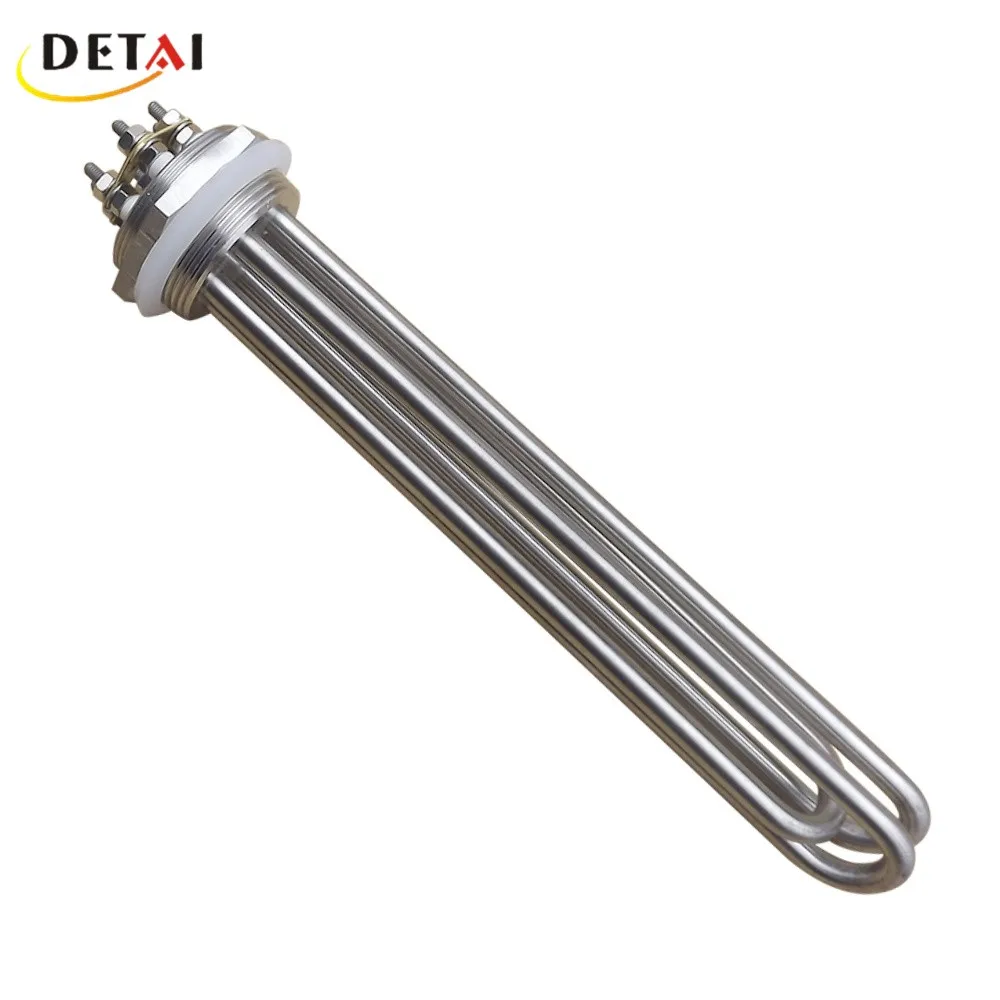 Stainless Steel 316 3 Loops 380v 3kw Water Heating Boiler Immersion