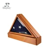 Various Design Elegant Wood American Veteran Memorial Flag Case