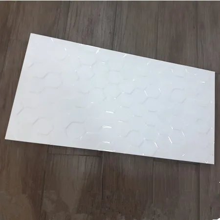 Wit 30x60 gepolijst golvend mould tegel voor industriële keuken ...