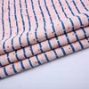 Custom digital printing stripe jacquard 100 cotton fabric prices for kids shirt in stock