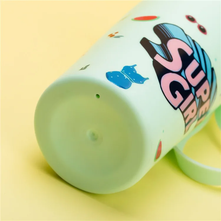 Creative Design Double Wall Glass Bottle For Kids, School Water Bottle Wholesaler