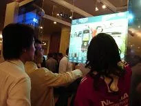16:9 47″ 6 points transparent multi-touch foil/touch film with best offer for advertising,booth display,shop windows