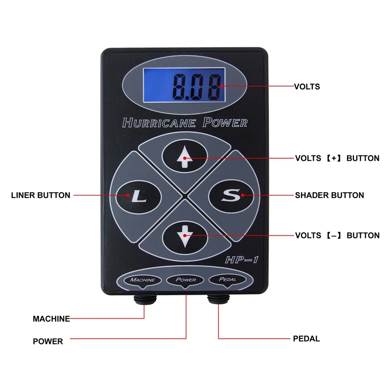 Display Adjustable Tattoo Power Supply Digital Buy