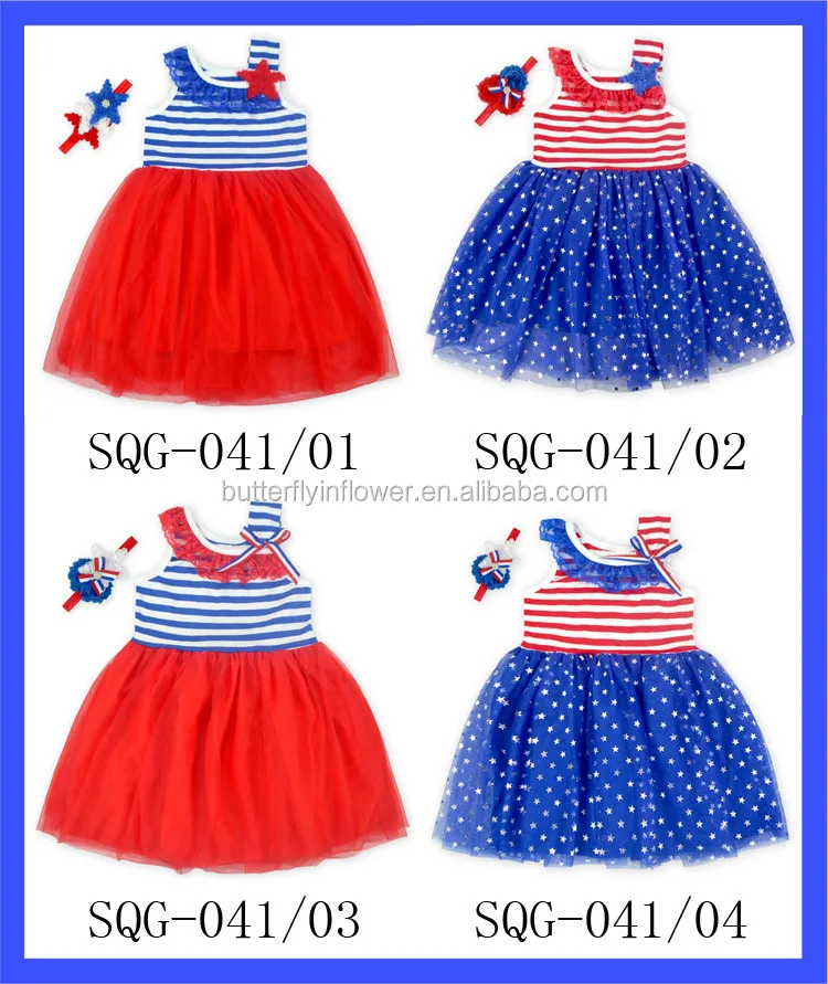 Red Tulle Dress For 3 Year Old Girls Birthday Party Dresses Wholesale 4 Of July Holiday Summer