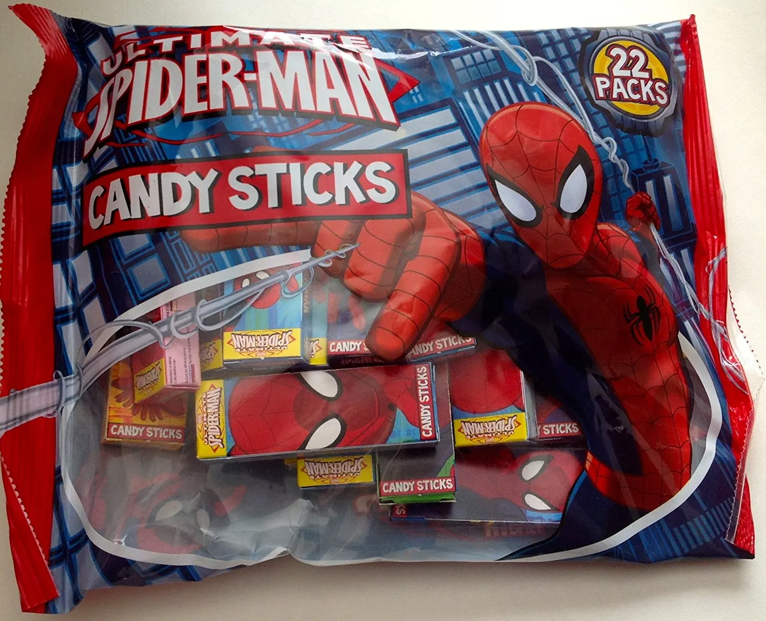 Buy Marvel Ultimate Spiderman Candy Sticks Party Favors 22 Mini Packs Per Bag In Cheap Price On Alibaba Com