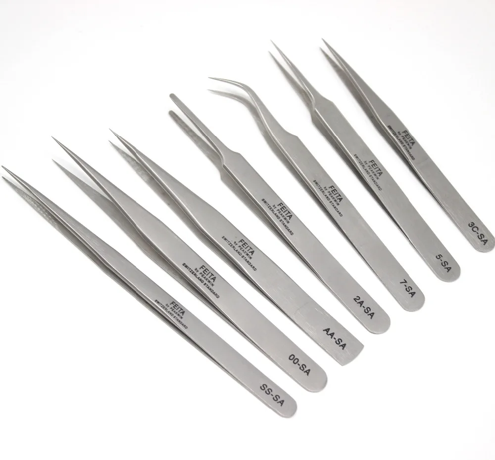Sa Stainless Steel Precision Tweezers Sets Tweezers In