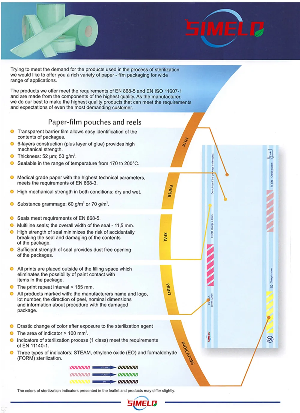 Easypeel Medical Sterilization Pouches For Packing Wound Dressing