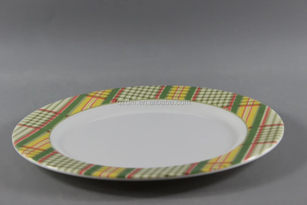 Custom Design Melamine Dinner Plate,Plastic Plates